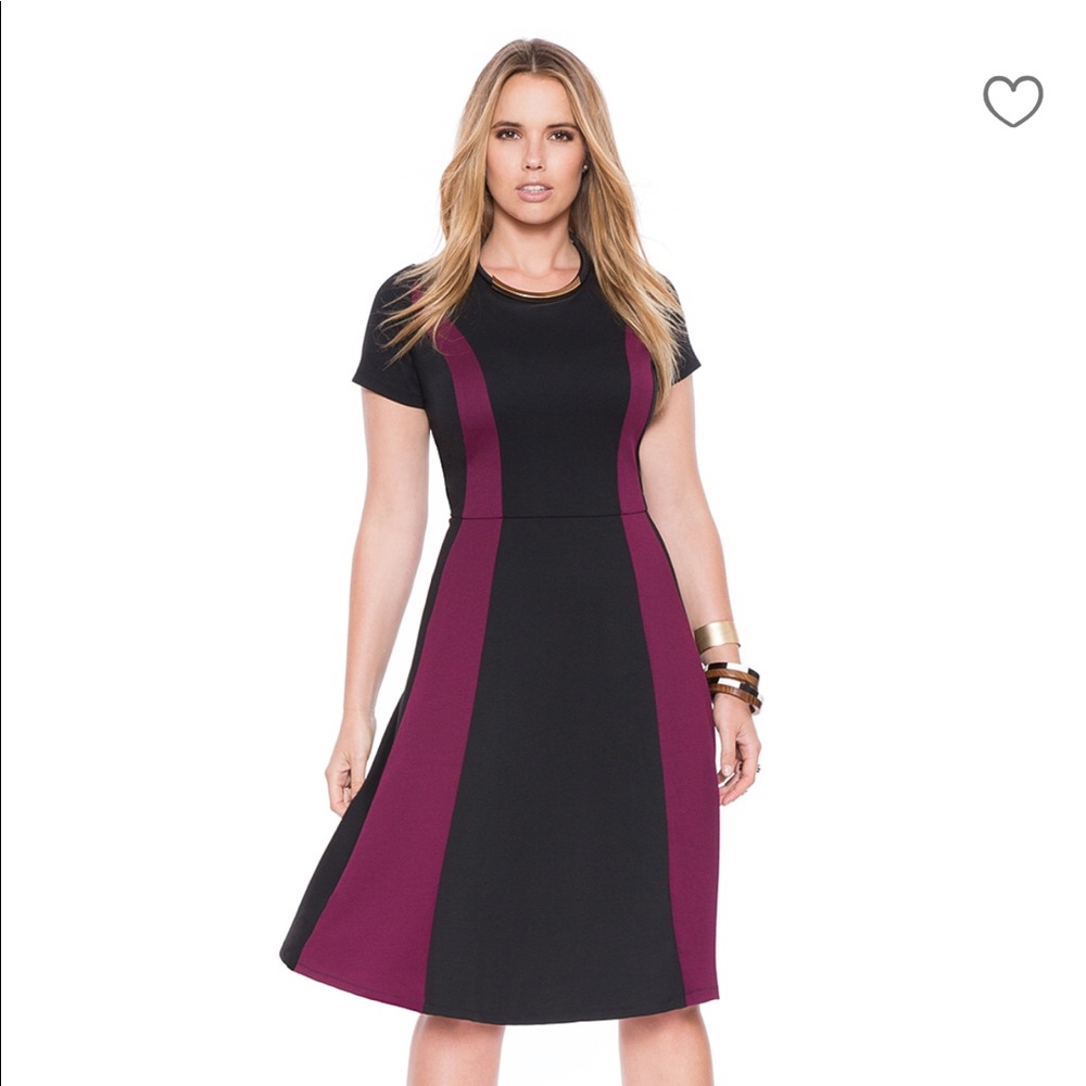 Eloquii fit and flare dress, size 18, NWT